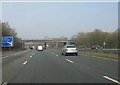 M57 motorway north of the railway bridge