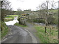 Ford and footbridge over the Teviot at Newmill