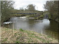 Footbridge and ford over the Teviot at Newmill