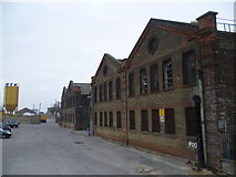 TQ6374 : Former factory buildings of W T Henley’s Cable Works by Marathon