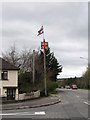 Loyalist symbols on Cloghanramer Road, Newry