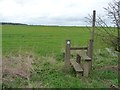 Footpath stile on north side of Thorner Road