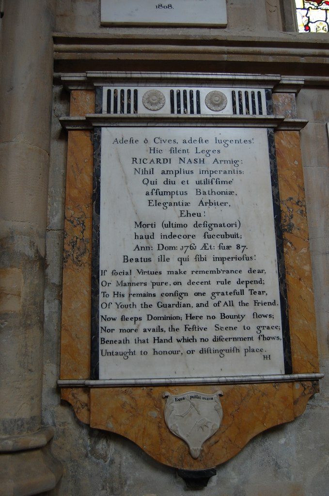 Memorial To Richard Beau Nash Bath © Julian P Guffogg Cc By Sa 2