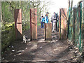 RSJs as a vehicle barrier, Loxley Valley Walk