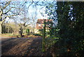 Bridleway signpost, Danvers Drive