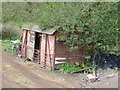 Old railway wagon shed near Coed Farm, Cwmyoy