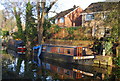 Basingstoke Canal - narrowboat