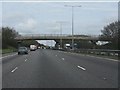 M1 motorway - footbridge near Spinney Lodge