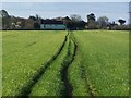 Path across field south of Cornhill Bridge, near Bettisfield