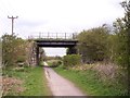 Farm track crosses Trans Pennine Trail at Mercer Court