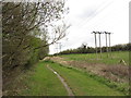 Former railway line near Mouldon Hill