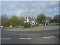 Roundabout on Limpsfield Road, Warlingham