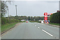 A49 north passing filling station on Tarpoley road