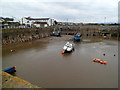 Boats in Porthcawl Harbour Basin