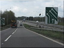 SP3375 : Joining the southbound A46 by Peter Whatley