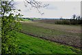 Across rolling Farmland with Cannock Chase in extreme distance