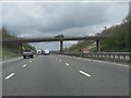 SP2166 : M40 motorway - Shrewley Common bridge by Peter Whatley
