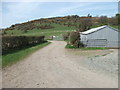 Farm building beside farm track