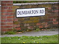 Dumbarton Road sign