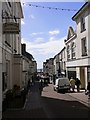 View down Fore Street towards the sea at Seaton