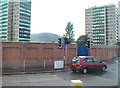 Tower blocks above the Westlink