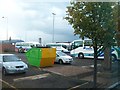 Ulsterbus tours bus park at Glengall Street Depot