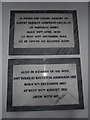 All Saints, Tilford: memorials (H, I)