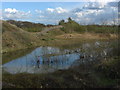 Disused gravel pit.