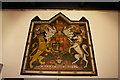 ST5312 : St Michael's Church, East Coker: royal arms by Christopher Hilton