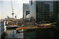 TQ3780 : Former docks, skyscrapers and Crossrail works, Docklands by Christopher Hilton