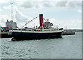 SU4210 : Southampton Eastern Docks - tug/tender Calshot under way by Chris Allen