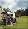 A real steam road roller in the playpark at Aberfeldy