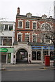 Entrance archway to Eldon Chambers, Wheeler Gate