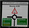 Colsterworth Roundabout sign