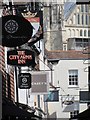 Business signs on Butchery Lane