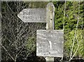 Signpost at Bank Bridge, Soyland