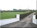 Dog-leg drive leading to farm off the Castlewellan Road