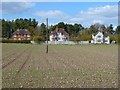 Farmland and houses, Netheravon