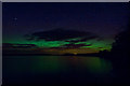 NX3052 : The Northern Lights over Mochrum Loch by David Baird