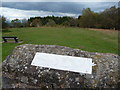 Toposcope on the old grandstand, Racecourse Common, Oswestry