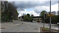 Railway crossing the A74 at Mount Vernon