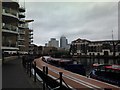 View of Canary Wharf from Limehouse Basin