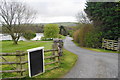 The entrance to Capel Bangor Golf Club