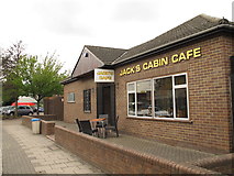TQ2083 : Jack's Cabin Cafe, Barrett's Green Road, NW10 by Mike Quinn