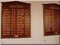 Past ministers list, Gracehill Church