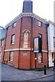 Building on the corner of Burgate and Canterbury Lane