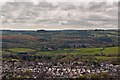 Looking across the houses of Newport towards Pill Farm