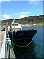 NG3863 : Lady Catherine at Uig Pier by Dave Fergusson