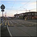 SD3142 : Tramlines through Cleveleys by Gerald England