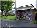 Decorated bus shelter, Stonyflat Bank, Prudhoe